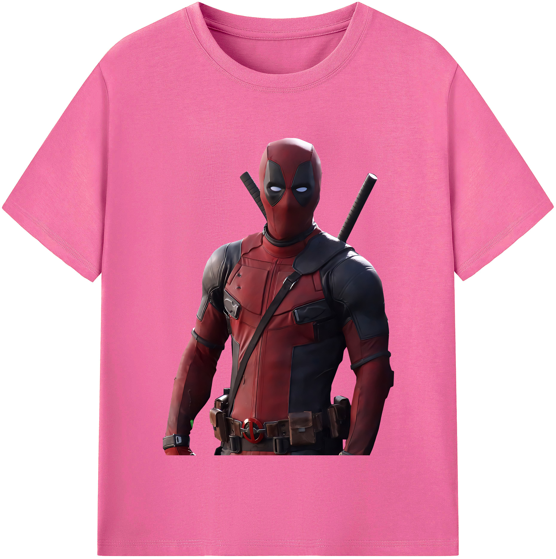 （画像用） Deadpool デッドプール レディースカジュアルプリントTシャツ（綿100％）